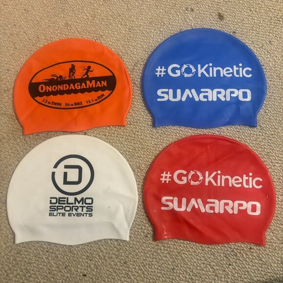 Silicone Swim Cap Bundle (4 Caps) - Picture 6 of 6